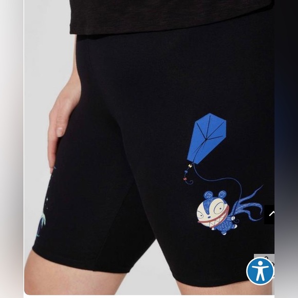 Torrid Disney Nightmare Before Christmas Bike Short Size 1 - Picture 2 of 3